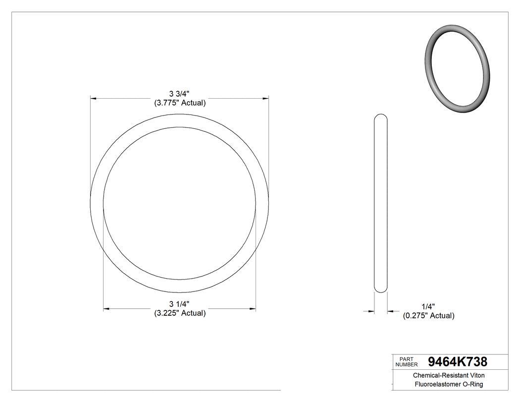 Technical drawing - 9464K738